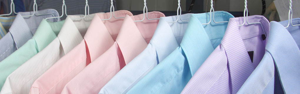 Colorful Formal Shirts on Hangers - Lead Image for Dry Cleaners Page