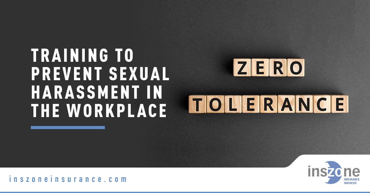 Zero Tolerance Text - Banner Image for Training to Prevent Sexual Harassment in the Workplace Blog
