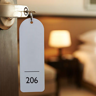 Hotel Room Number with Key - Lead Image for Hotels and Motels Page